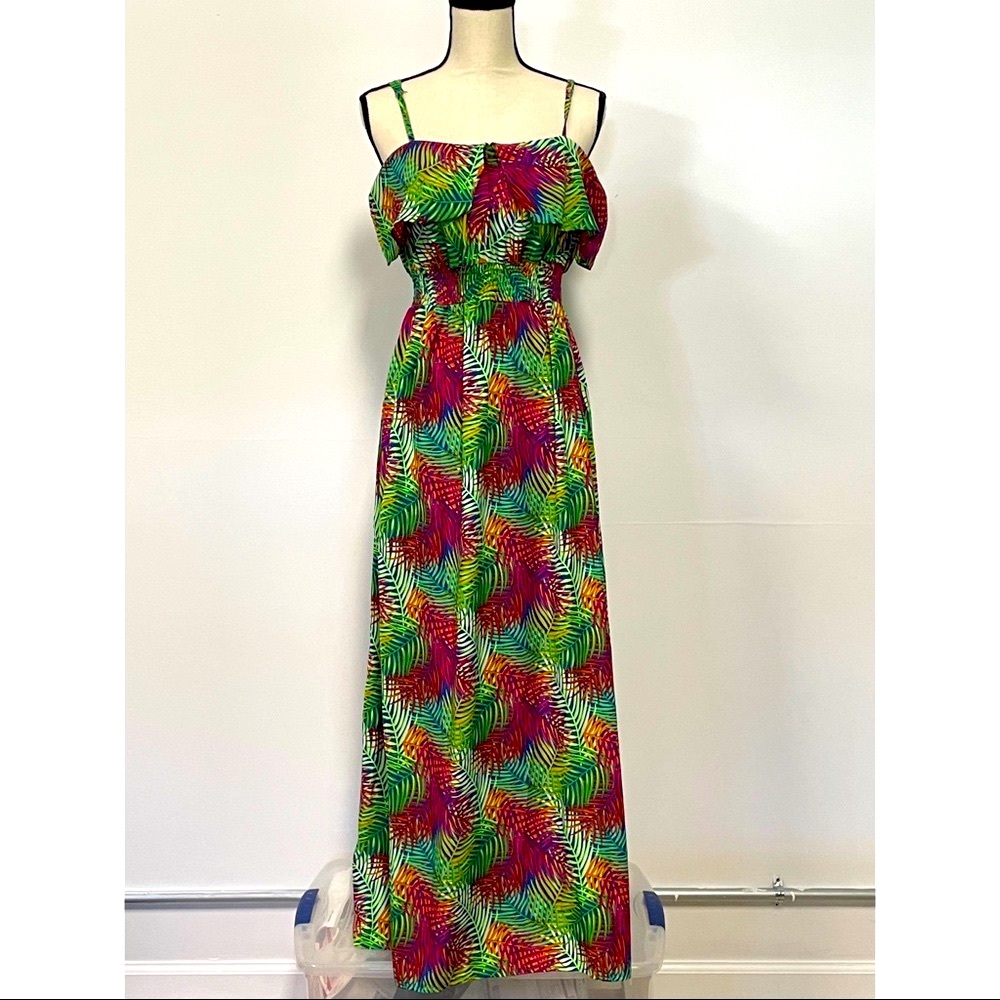 Seductions Floral Maxi Dress Size M